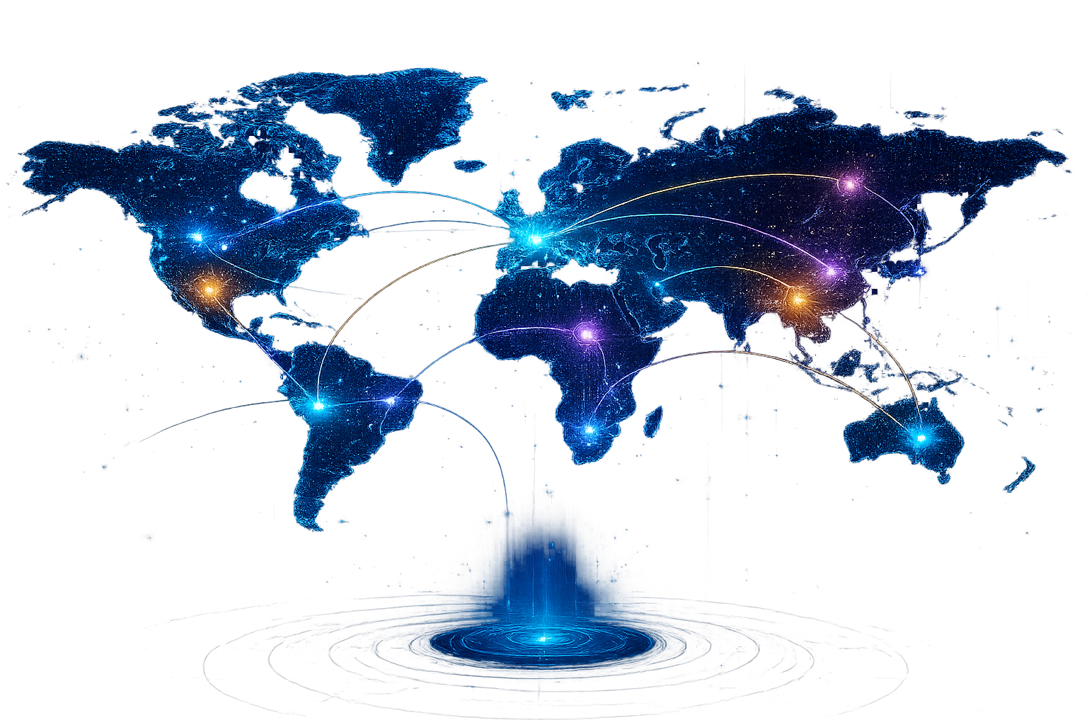 Global presence world map